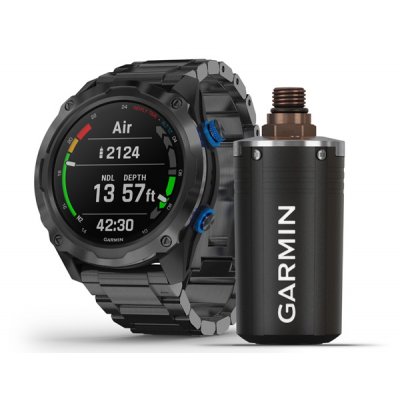 Potápačské hodinky Descent™ Mk2i Sapphire Gray, DLC Titanium Band + Sonda T1