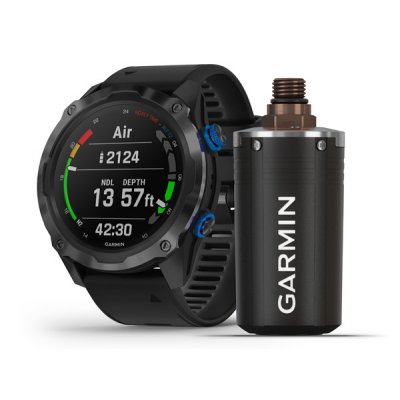 Potápačské hodinky Descent™ Mk2i, Titanium Carbon Gray, Black Band + Descent T1