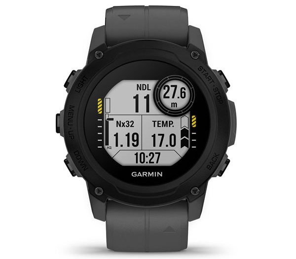 Potápačské hodinky Descent™ G1 Solar, Black