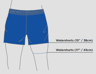 Plavecké šortky - 16 Inch Watershorts ED Mens
