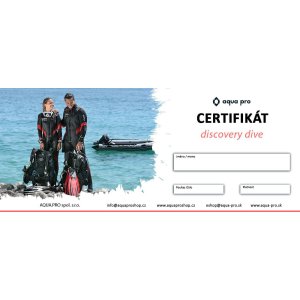 Darčekový certifikát Discovery Diving