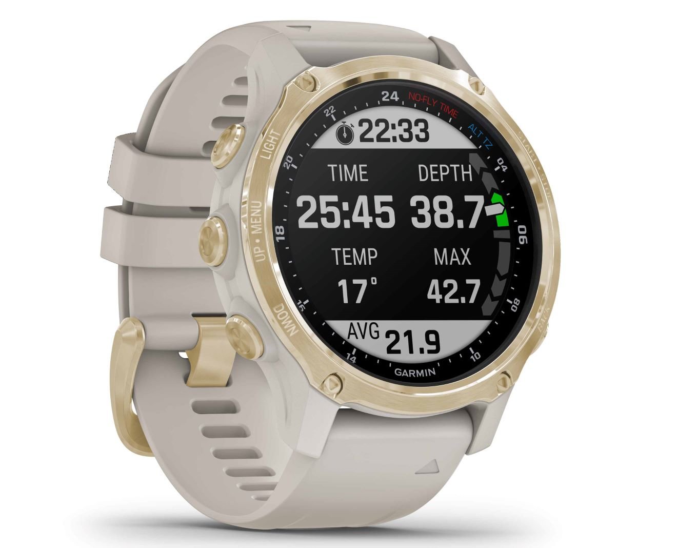 Potápačské hodinky Descent™ Mk2S - 43 mm, Light Gold, Light Sand Band