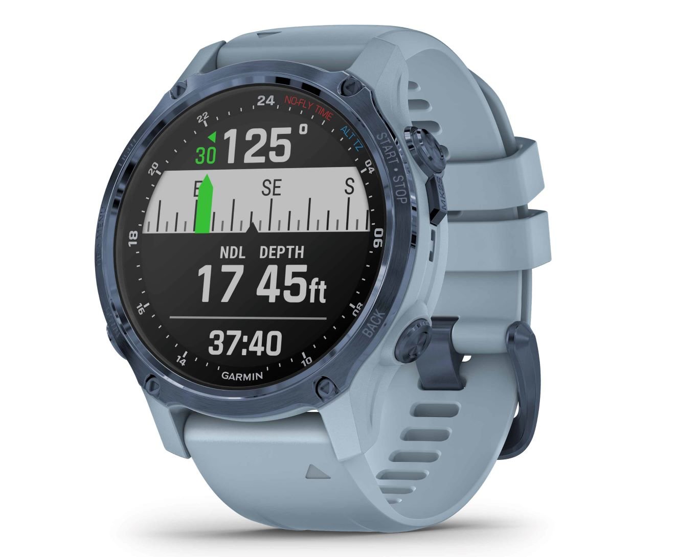 Potápačské hodinky Descent™ Mk2s - 43 mm, Mineral Blue, Sea Foam Band