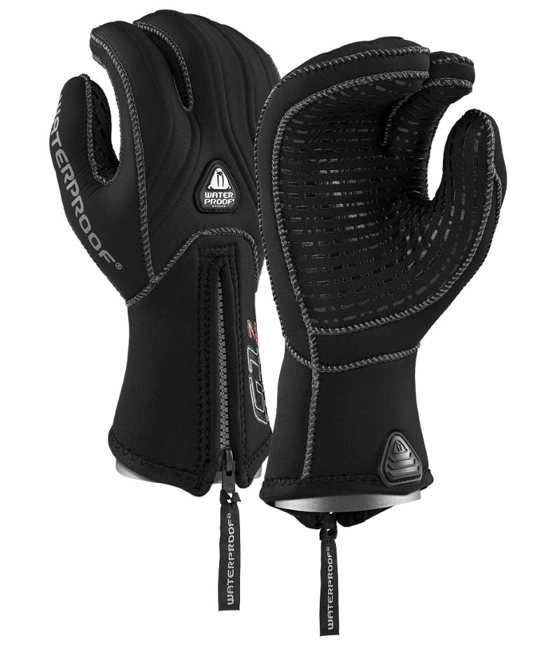 Neoprénové  rukavice - G1 7mm, trojprstové polosuché