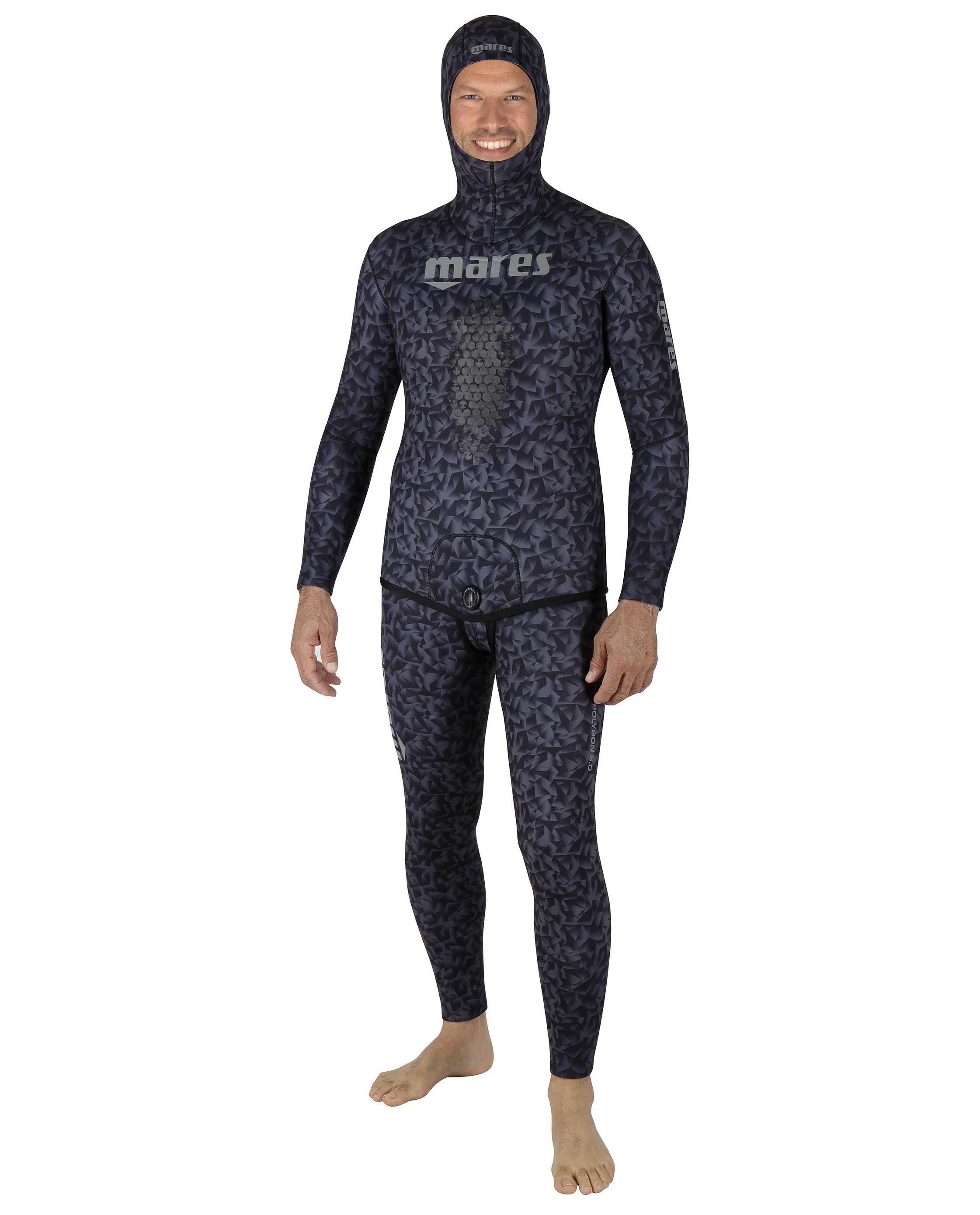 Oblek na freediving POLYGON BLACK 50 (Open Cell 5 mm)