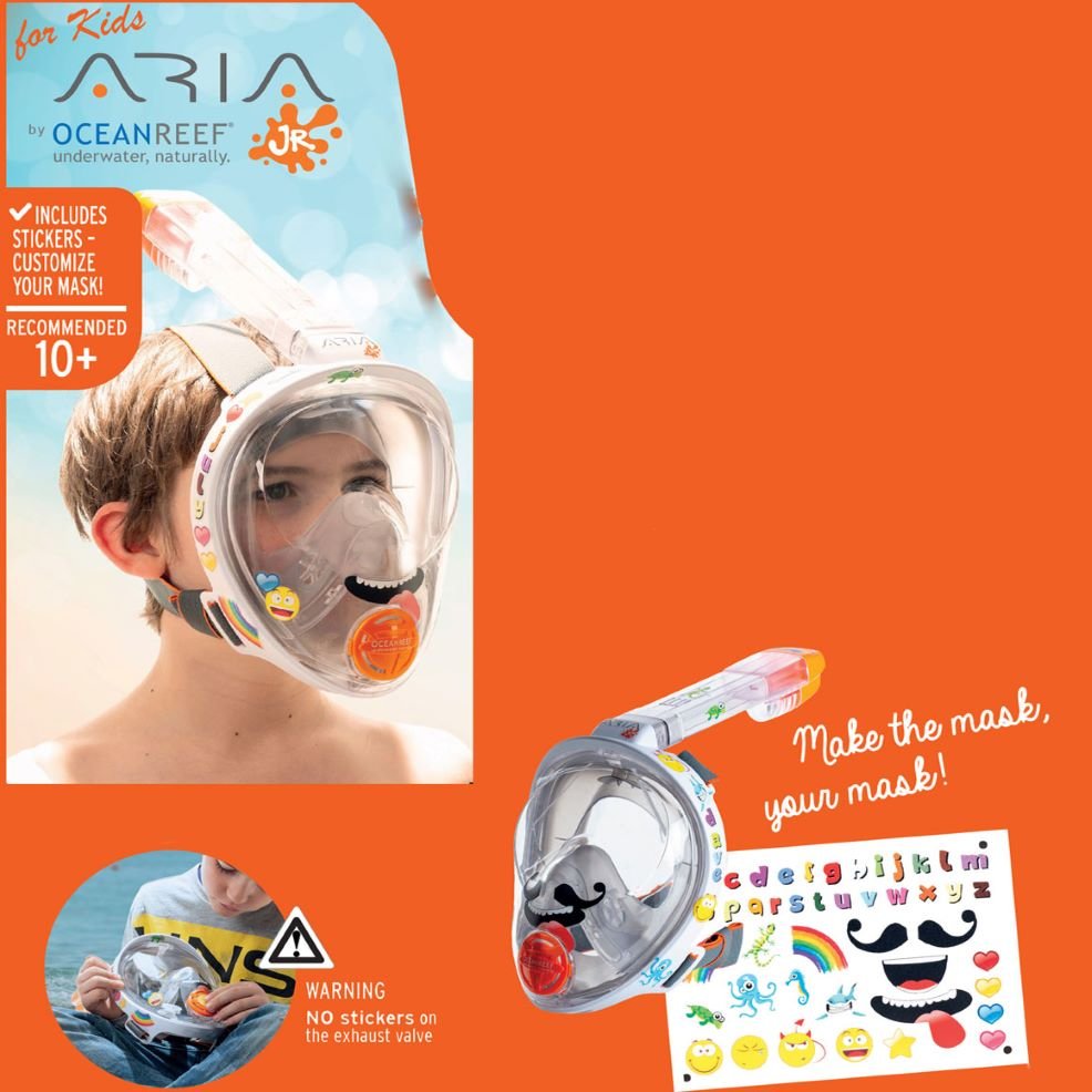 Celotvárová šnorchlovacia maska pre deti ARIA JUNIOR XS