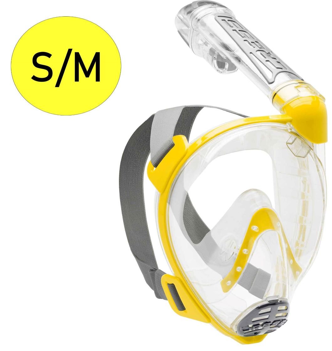 Celotvárová šnorchlovacia maska DUKE vo veľkosti S/M