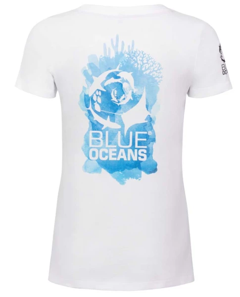 Dámske tričko T- ROUND NECK BLUE OCEANS