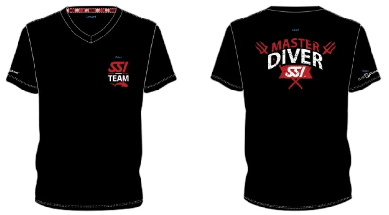 Pánske tričko T-V NECK MASTER DIVER