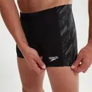 Pánske plavky - HYPERBOOM PANEL AQUASHORTS - čierna/biela